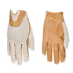 SSG Lycrochet Horseshoe Glove -Equestrian Supplies 0003996 NATURAL