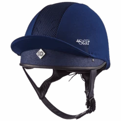 Charles Owen 4Star Skull Helmet -Equestrian Supplies 4Star Navy Web
