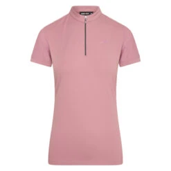 Euro-Star Half Zip Valentina Short Sleeve Shirt -Equestrian Supplies EuroStarESValentinaNostalgicPink