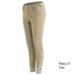 Tredstep Ireland Symphony Nero II Ladies Knee Patch Breech CLEARANCE -Equestrian Supplies Nero II Tan 600x600 1