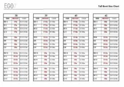 EGO7 - Aries Dress Boot -Equestrian Supplies ego7sizechart