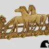 Brass Horse Key Rack