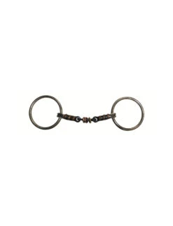 Jump'In Blue Steel With Copper Elements Loose Ring Snaffle