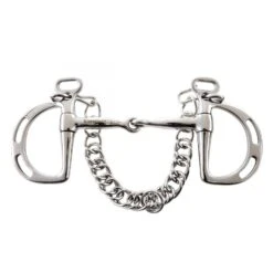 Korsteel Stainless Steel Jointed Slotted Kimblewick Bit