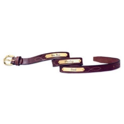Tory Leather 1.5" Nameplate Belt -Equestrian Supplies torynameplate